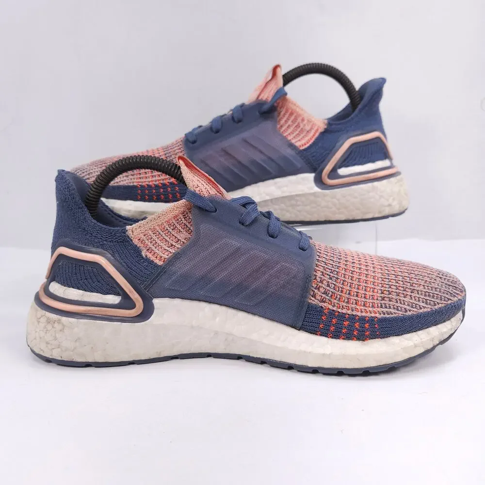 Adidas Ultraboost 19 Lace Up Athletic Training Shoe Womens Size 8 G54013 Blue